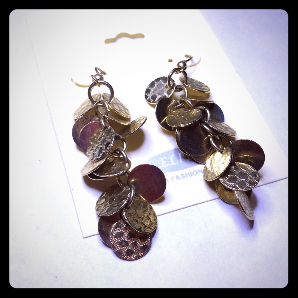 New Elite Gold Dangle Earrings